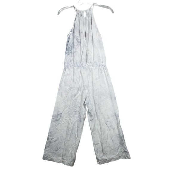 Belle Dahl Jumpsuit Womens Small Blue Tie Dye Pleated Wide Leg Jumper Hippie - Picture 2 of 8